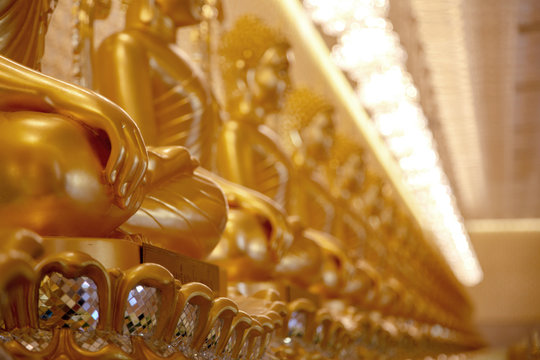 Lord Buddha golden image figure