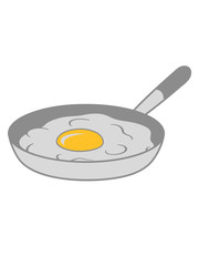 bratpfanne spiegelei kochen braten essen ei eigelb eiweiß frühstück servieren hunger lecker schürze koch chef meister leibgericht clipart design