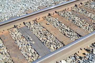 Naklejka premium railroad tracks