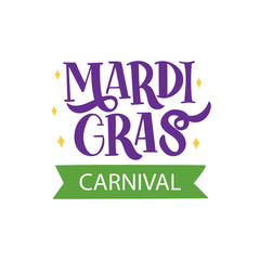 Mardi Gras lettering