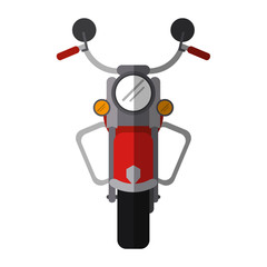 Fototapeta premium Classic retro motorcycle frontview