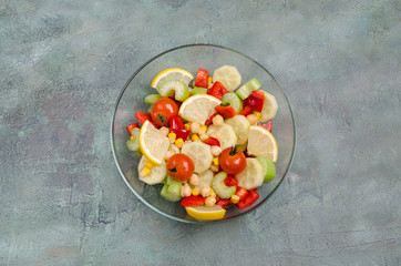 Salad of fresh vegetables