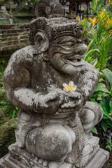 Fototapeta na wymiar Stone statue inside the Gunung Kawi Sebatu Temple, Ubud, Bali, Indonesia