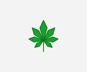 cannabis logo design template