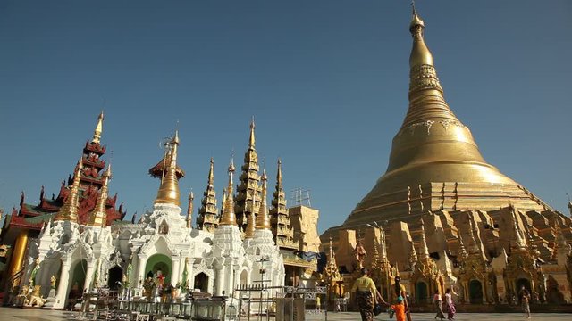 WS Gold stupa / Rangoon, Yangon, Myanmar