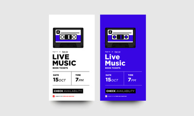 Live Music Ticket Booking App Interface Design 