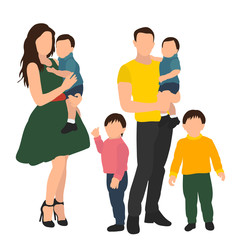 Obraz premium family, parents and children