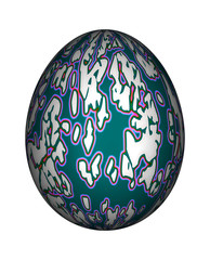 3D Bild - Ei bemalt - Osterfest