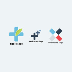 Healthcare Flat Logo Collection Design For Your Business