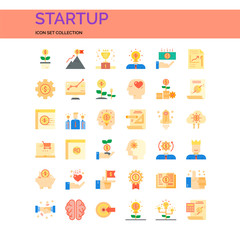 Startup Icons Set. UI Pixel Perfect Well-crafted Vector Thin Line Icons. The illustrations are a vector.