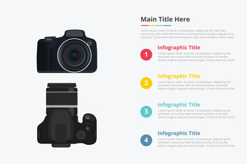 with some point title description for information template - vector