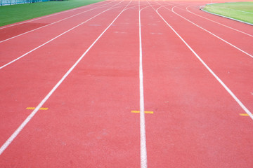 Running track texture close up