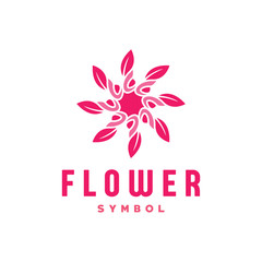 Beauty Art Flower Logo Vector Graphic Design