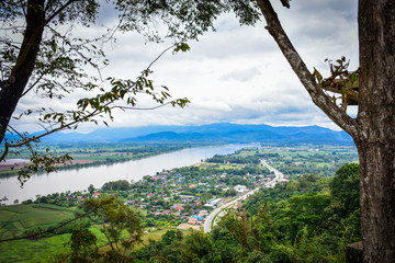  Buddha images and religions in Wat Phra That Pha Pha, Chiang Saen, Chiang Rai, Phra That Pha Pha Temple, Thailand.