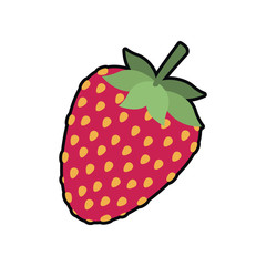 strawberry fruit isolated icon
