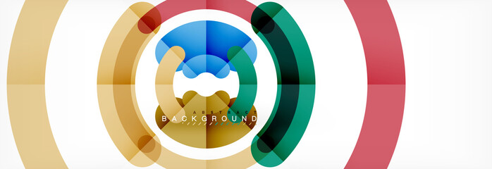 Obraz premium Linear design circle background