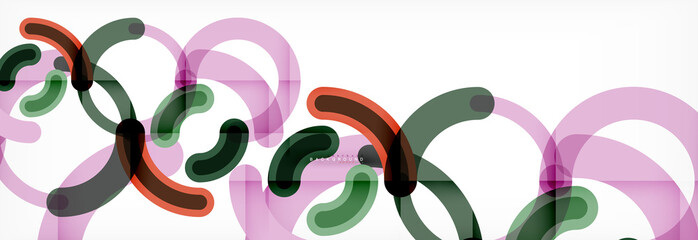 Obraz premium Circular lines design background