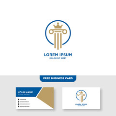 Law Firm Logo, Attorney Logo, Vector, Free Bussines Card Mockup