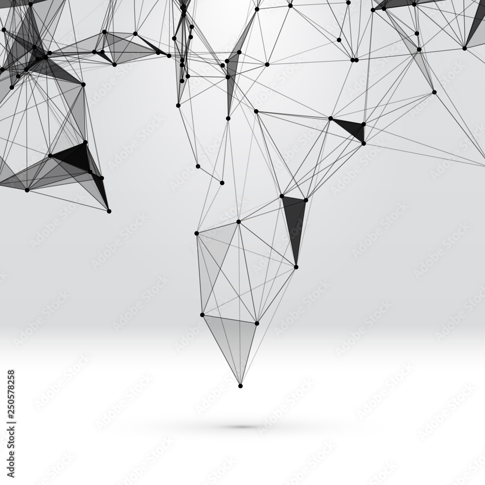 Poster Abstract background with dotted grid