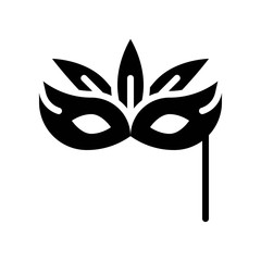 Mask vector, Feast of Saint Patrick line icon