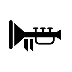 Trumpet vector, Feast of Saint Patrick line icon