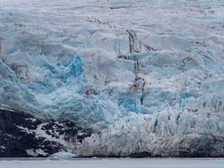 Glacier Nordenskiold in Archipelago of Svalbard in Norway