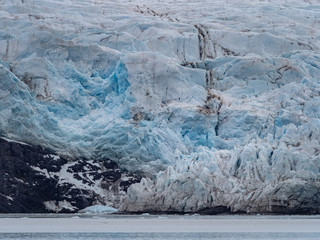 Nordenskiold glacier (Nordenskioldbreen) in Svalbard, Norway
