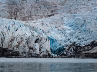 Nordenskiold glacier (Nordenskioldbreen) in Svalbard, Norway