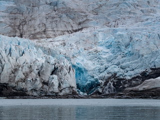 Nordenskiold glacier (Nordenskioldbreen) in Svalbard, Norway