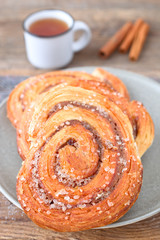 Blätterteig-Zimtschnecken