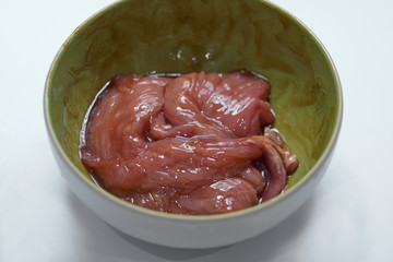 Raw pork with fermented sauce for grilled