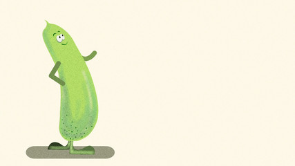Cucumber. Vegetable Food concept.