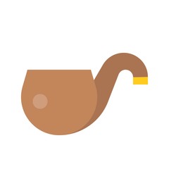 Smoking pipe vector, Feast of Saint Patrick flat icon