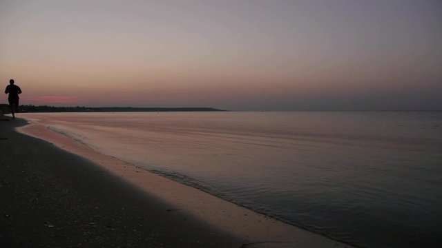 calm sinrise on the beach 