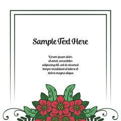 Vector illustration write your text with frame white background hand drawn