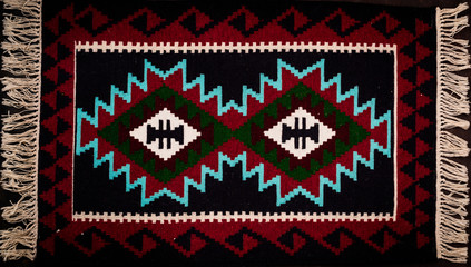 Oriental Caucasian carpet motive pattern art national folklore  