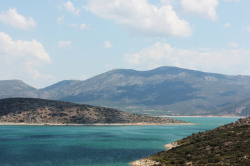 Natural Lake Yliki of Boeotia central Greece Europe