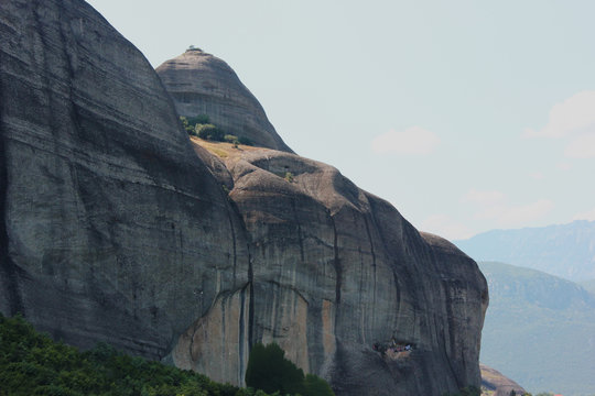 Monastery of St. George Mandila in Meteora rock formation Kalambaka Greece