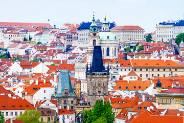 Fototapeta na wymiar panorama of Prague. Czech Republic