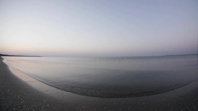 calm sinrise on the beach 