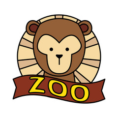 Obraz premium funny monkey wild character