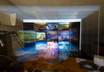 Zoomed computer screen