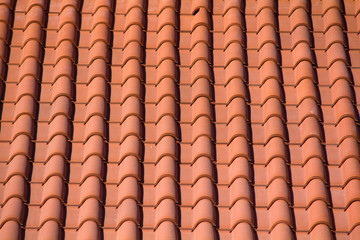 Ceramic Tiled Roof On House