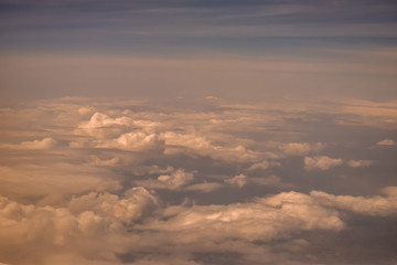 Fototapeta na wymiar A beautiful clouds landscape seen from above