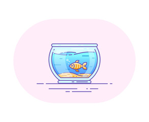 Fishbowl icon design