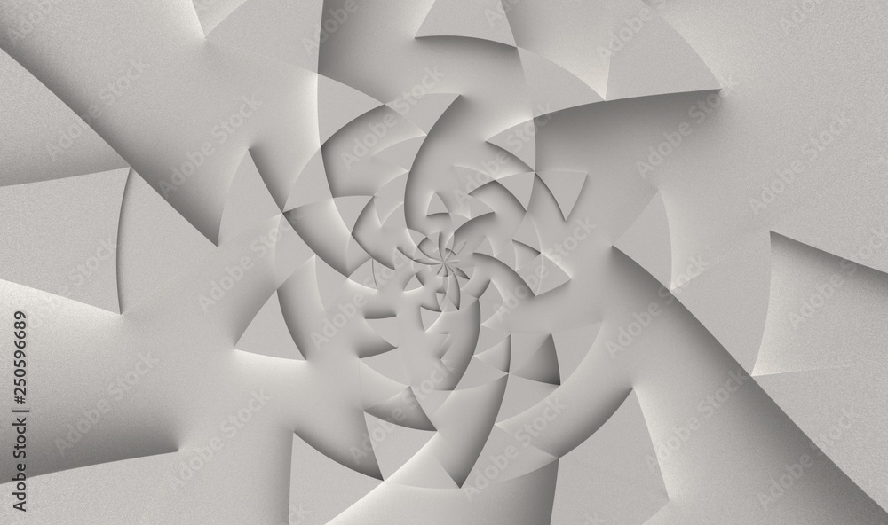 Poster white triangle pattern backdrop background. 3d rendering.