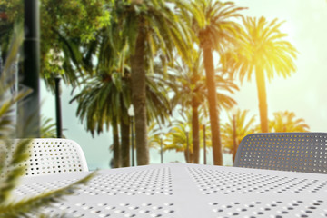 Desk of free space and summer time 