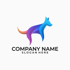 Abstract Dog illustration vector template