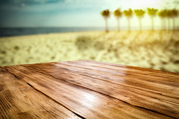 Desk of free space and summer time 