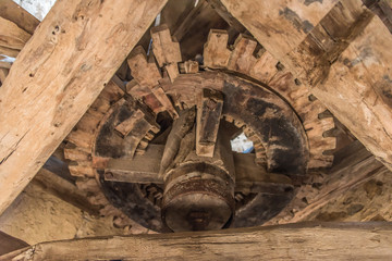 Inner Workings of an Ancient Abandoned Windmill in Italy